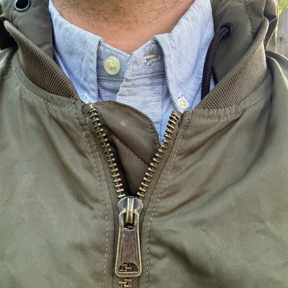 Divided Olive Bomber Jacket - Picture 2 of 6